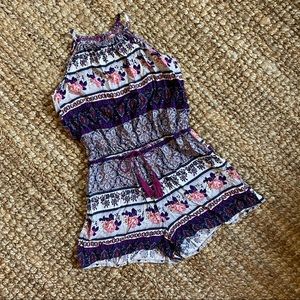 MOSSIMO SUPPLY CO. Floral Boho Summer Romper